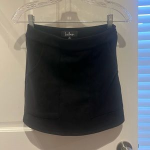 3/$20 black velvet Lulu mini skirt